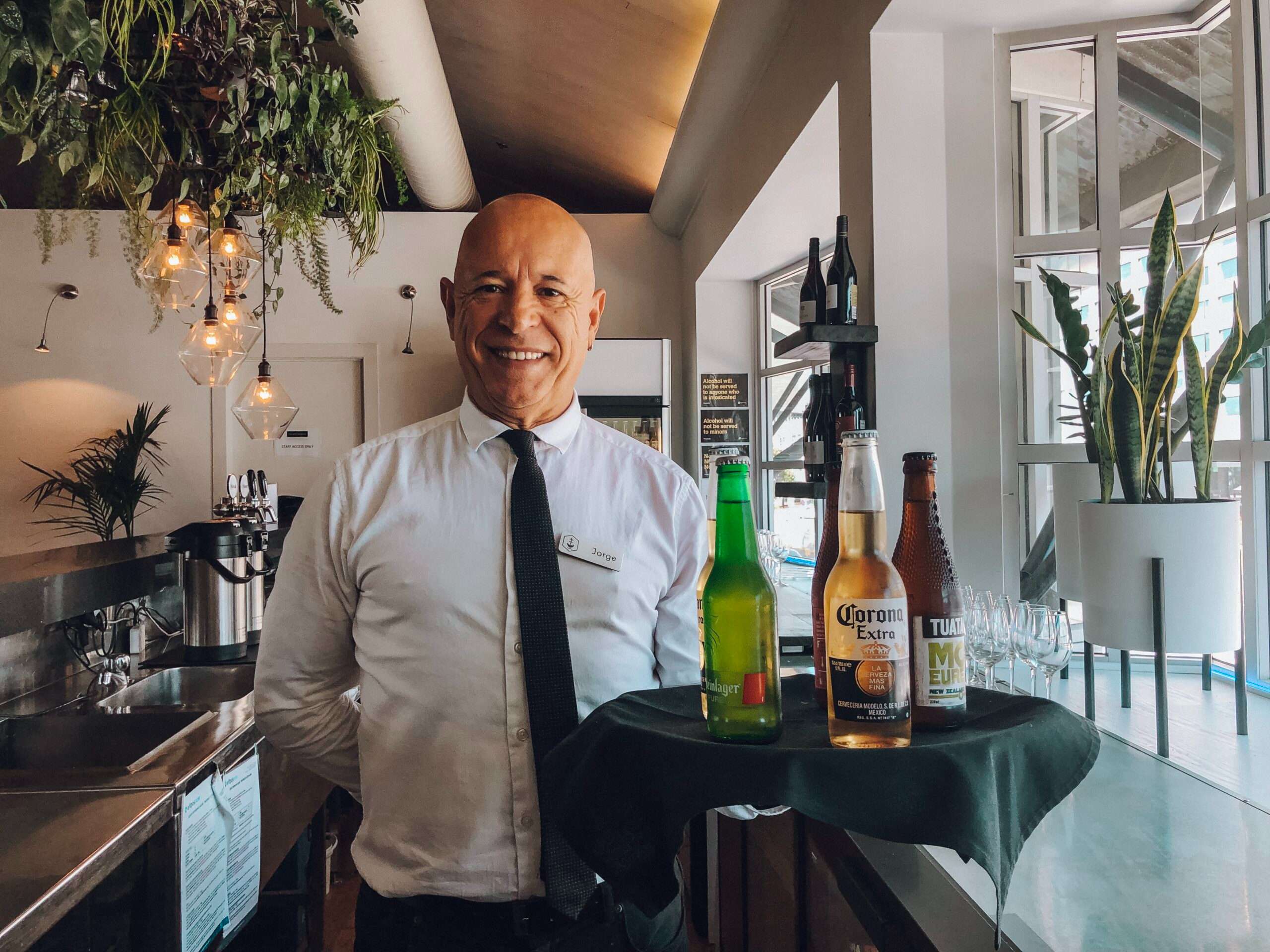 waiter at auckland city bar